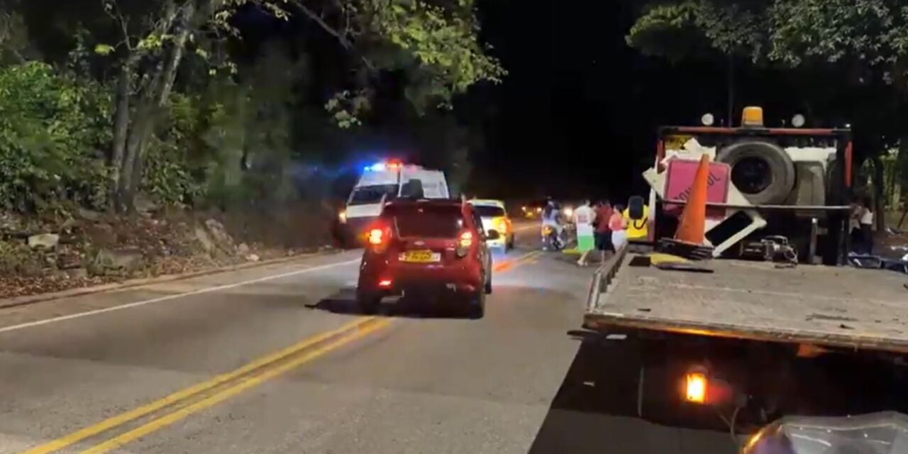 Bucaramanga: Un muerto y dos heridos en accidente de tránsito.